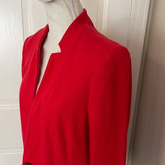Talbots Red Aberdeen Knit Blazer - Picture 2 of 5